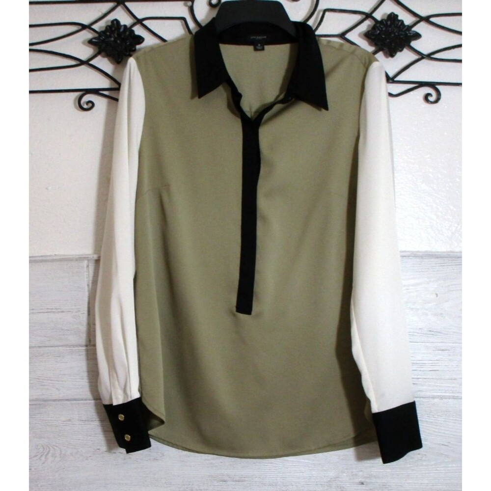 Ann Taylor Women's Top Size 8 Multicolored Long Sleeve